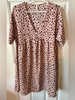mts Cheetah print V-Neck dress